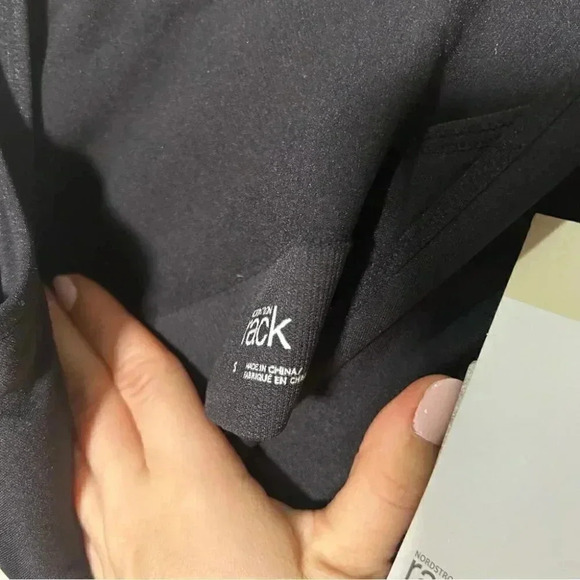 NWT Nordstrom Rack spandex black bralette S - Picture 6 of 6